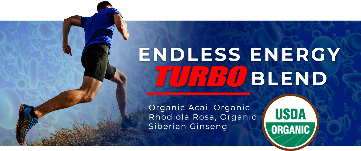 banner: endless energy turbo blend